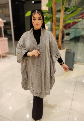 پانچ يقه شالدار 4049 طوسی